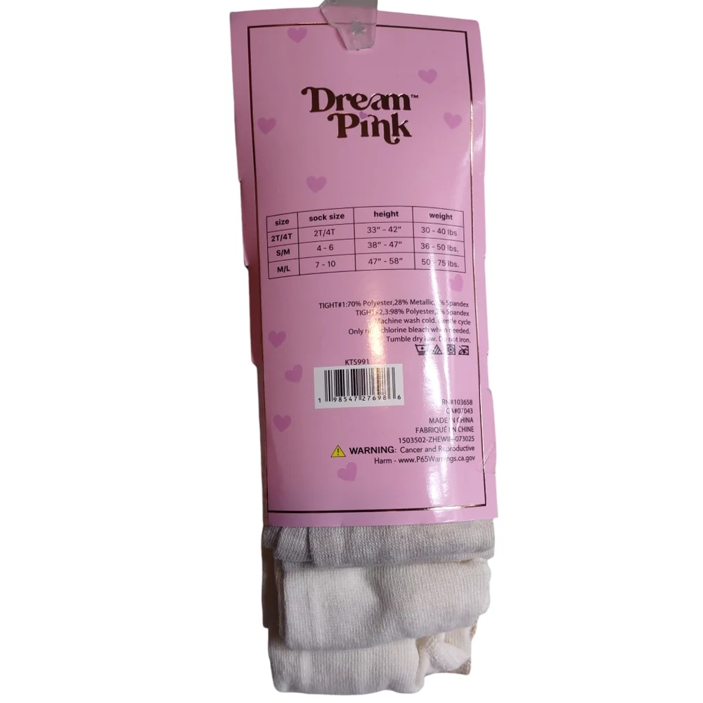 Dream Pink Youth M/L(7-10) Sweater Tights